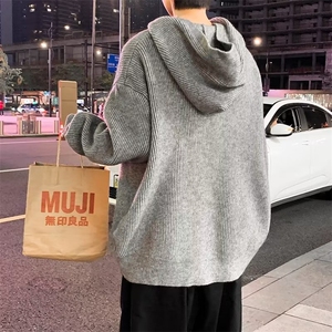 美式毛衣男慵懒风休闲毛绒针织衫 M281 P50图片