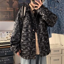 2024春装新款打大码男士牛仔夹克A158-JK205-P85，男装夹克，电商A158-1