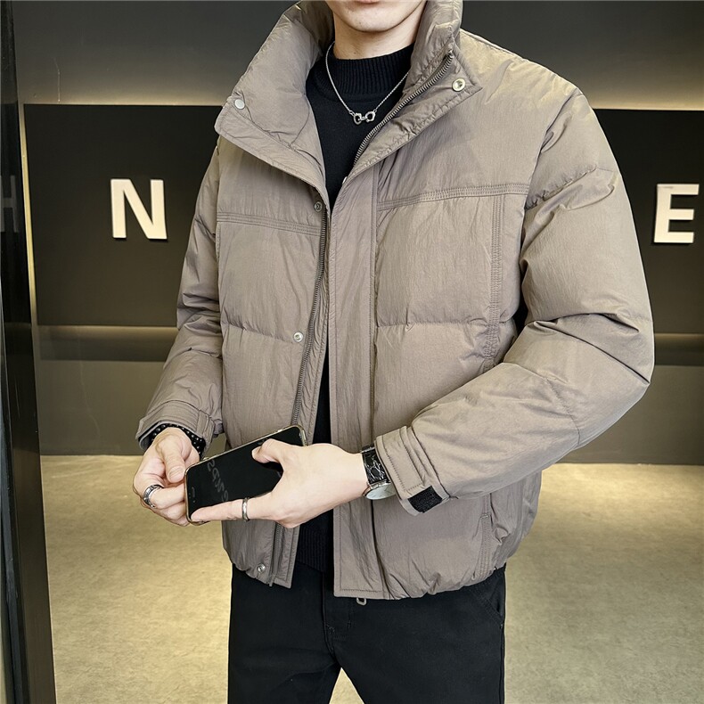 新标立领轻奢羽绒服现货高品质男情侣保暖外套数据款Y5511-P195，男装羽绒服，电商A237