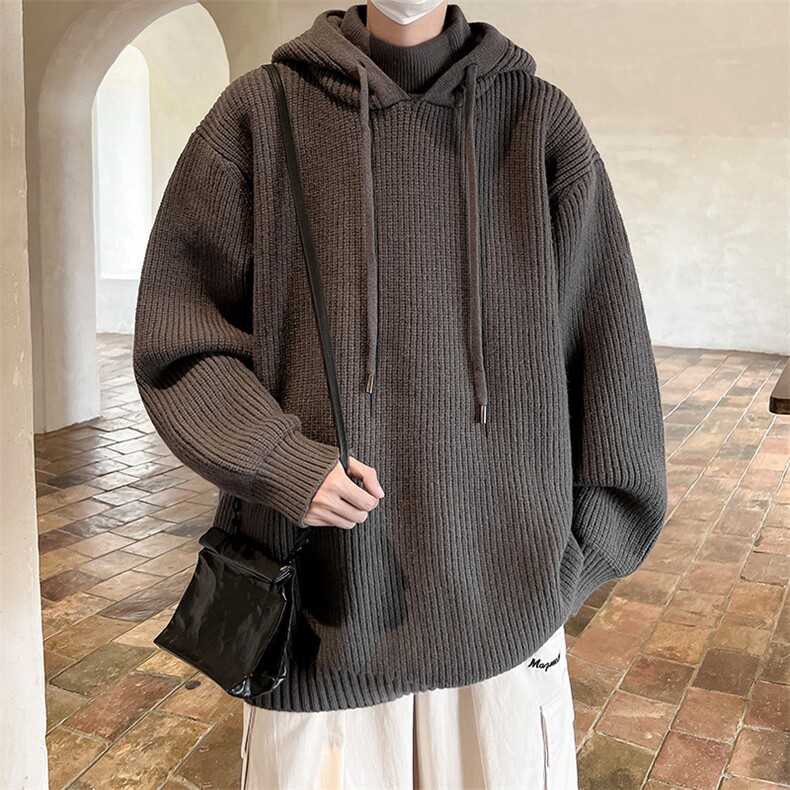 8XL-M特大码毛衫高质量连帽套头宽松毛衣情侣针织衫外套MY1210P75,男装针织衫/毛衣,电商D206-1