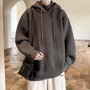 8XL-M特大码毛衫高质量连帽套头宽松毛衣情侣针织衫外套MY1210P75图片