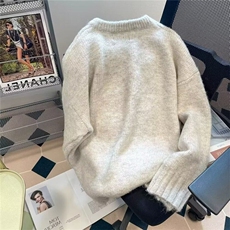 复古慵懒风软糯套头毛衣男2025秋冬新款中长款针织衫上衣MM01p55，男装针织衫/毛衣，电商D256-2(原A064-2)