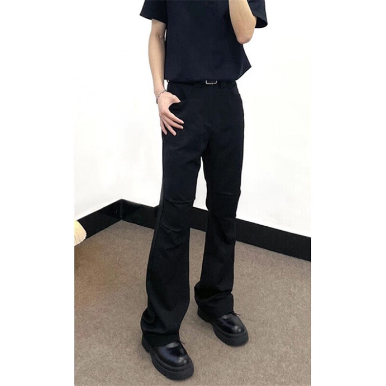 风裤子高街leanfit西裤男垂感高级感显瘦微喇叭裤休闲裤XC30,男装西裤,星座1116A（原606A-3）
