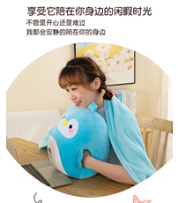 关瑞毛绒玩具厂 多功能空调毯三合一可当手捂可当毛毯