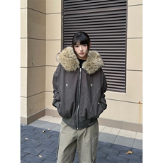 潮座山雕连帽棉服冬季棉袄美式宽松棉上衣男夹棉外套，男装棉衣，四季星座505