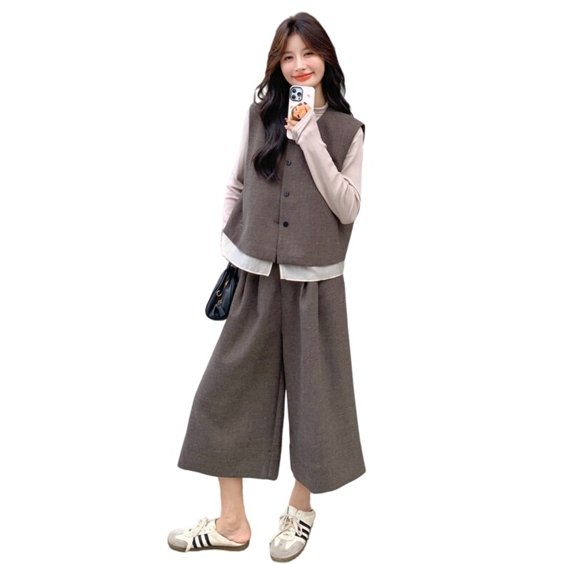 咖色绣花小香风毛呢外套2025新款女秋冬独特超好看高级感呢子上衣，女装套装/套裙，2C159