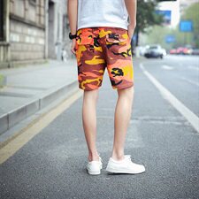 男士短裤运动休闲五分裤迷彩工装裤夏季宽松沙滩裤子男，男装休闲裤，星座208-1