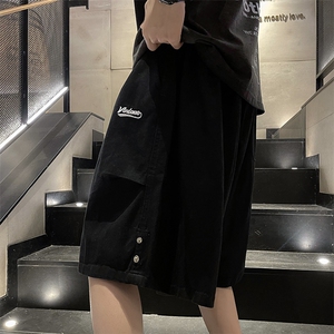 2023百搭薄款潮牌休闲裤韩版直筒ins工装短裤五分裤男 K6560-P35图片