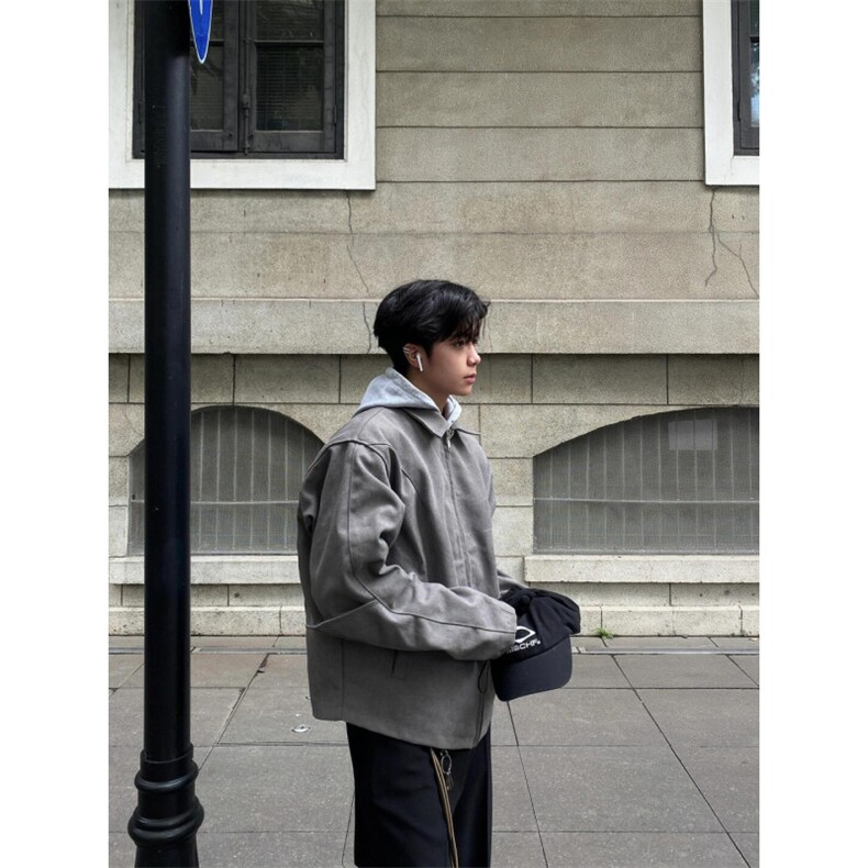 【有货】cleanfit灰色短款盔甲外套男春秋高级感夹克S260LL-P65，男装夹克，星座1007（原301D）