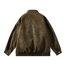 得物二开麂皮防风立领夹克外套男士2025秋机车服外衣JK1211-P80，男装夹克，星座1103-3