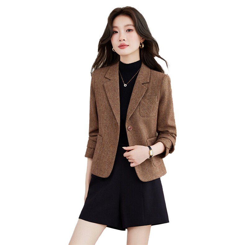 《档口现货》2026秋装上新气质通勤百搭西装外套女,女装西装,苗苗