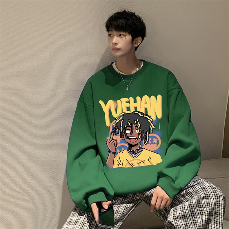 抖音供货、复合重磅360克现货圆领卫衣宽松D223A-YL2343-特P28,男装卫衣,电商019-1