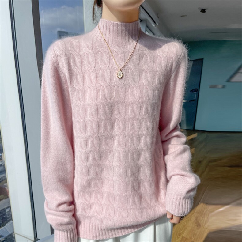 秋冬季新款毛衣女长袖显瘦时尚百搭针织上衣,针织衫/毛衣,贵皇网供仓