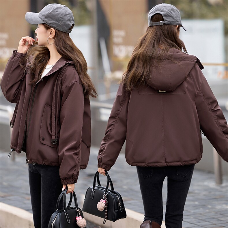 特超好看黄色冲锋衣羽绒服女2024冬新款小个子短款休闲派克服外套,女装羽绒服,关键词