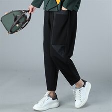 2021春秋季新款简约时尚休闲裤宽松显瘦百搭长裤，女装裤子，深水步