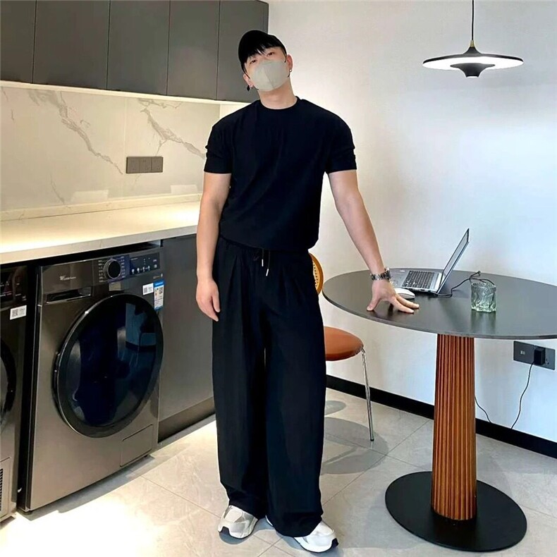美式硬汉风冰爽丝肌肤纹男高级感紧身弹力短袖011-TP46,男装T恤,电商A089-1