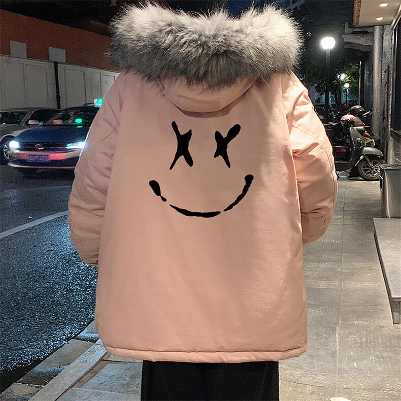 MM48190-P130 冬季大毛领棉衣男士大码加厚棉袄男棉服图片