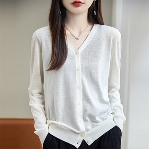 polo领女长袖针织开衫翻领衬衣时尚保暖打底上衣2025新款精仿毛衫图片