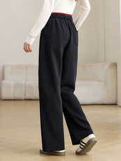 春秋窄版弯刀裤梧桐裤女2026新款垂感高腰直筒休闲运动裤阔腿卫裤，女装休闲裤，璐依舞