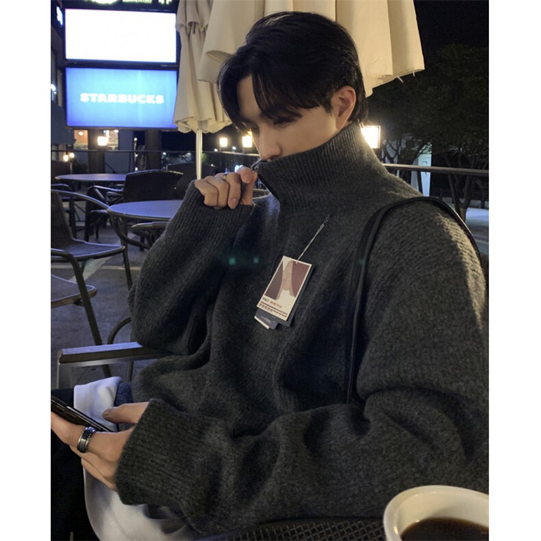706-2-MY1050-P55特P秋冬韩版男士半拉链立领毛衣休闲针织衫潮，男装针织衫/毛衣，星座706-2