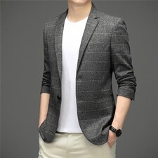 BD523钱塘2020-2商务休闲中年男士春秋新款帅气西装外套P150，男装西服，钱塘207-2