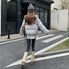 现货新款东大门加厚保暖羽绒服百搭连帽面包服女装外套，女装羽绒服，网红馆