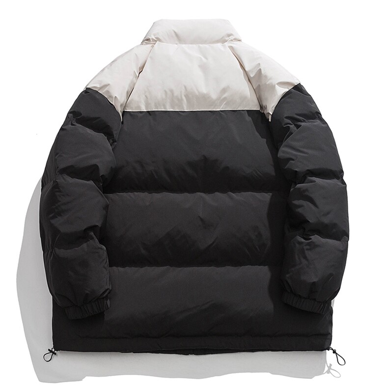 白底23新款冬季时尚宽松字母印花潮流棉服外套MY5060特批P95控158,男装棉衣,电商A247-1