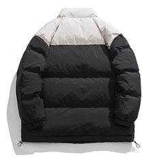 白底23新款冬季时尚宽松字母印花潮流棉服外套MY5060特批P95控158，男装棉衣，电商A247-1