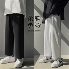 2022简单风修腿卫裤高弹健康布聚酯纤维WK10-1特批22，男装休闲裤，星座718-1