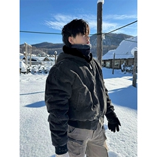 706-1-MY8673-P108特P现货冬季座山雕连帽加绒外套保暖棉衣潮，男装棉衣，星座706-1