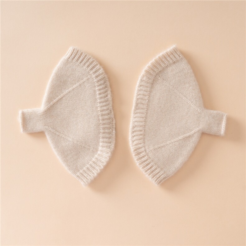 秋冬季针织毛线半指手套男女士保暖手套露指手套冬天，手套，朴石羊绒