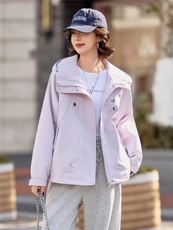 小个子短外套女2026年春季女士户外防风冲锋衣，女装短外套，悦祺