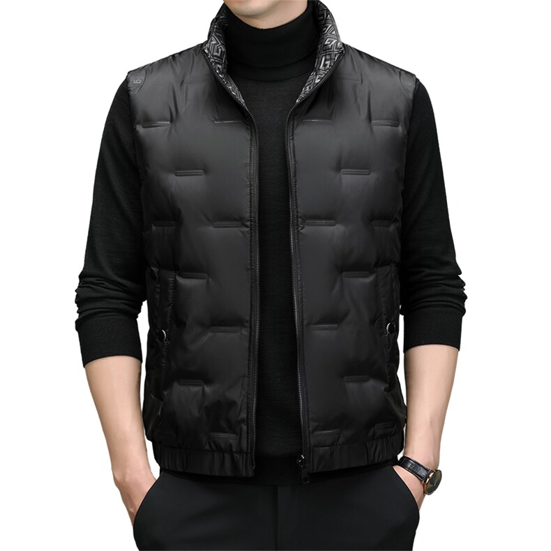 CSMJ78813钱塘2020-2秋冬季新款时尚休闲中年男士羽绒服马甲P175,男装羽绒服,钱塘207-2