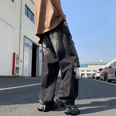 文艺潮新款牛仔裤时尚长裤慵懒男夏季潮流气质XK8042P45，男装牛仔裤，星座1116-2