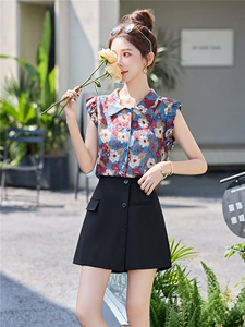 短裤套装女2025夏季新款小个子巨好看的辣妹无袖西装裙穿搭一整套图片
