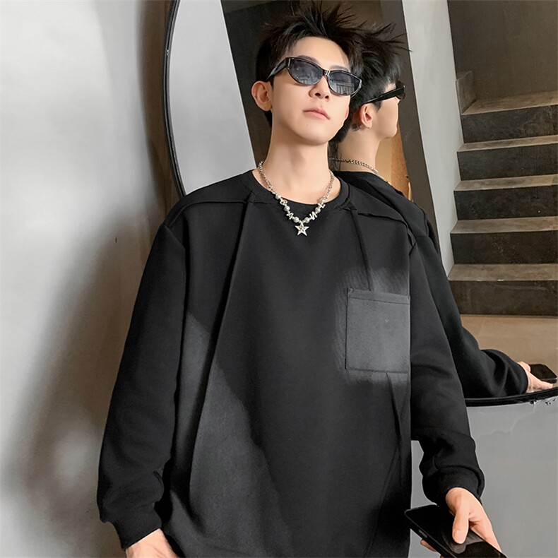 L到8XL2025秋季新款重磅解构扎染长袖卫衣男加肥加大码胖子胖人,男装卫衣,钱塘717(原712)