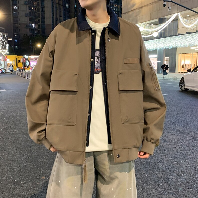 休闲夹克2026春新款潮牌男装宽松百搭工装外套JK02632-P85,男装夹克,星座308B-2