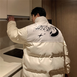 pu皮拼接面包服棉服情侣冬季加厚棉衣加厚外套MY266-P115控158图片