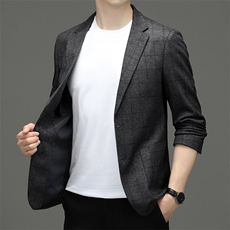 M3397-1钱塘2020-2秋季新款中年男装西服商务休闲百搭外套P142，男装西服，钱塘207-2