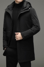 2021中长款羽绒服男白鹅绒厚款潮牌休闲新款男士外套ZG2908-P400，男装羽绒服，电商B212（原钱塘6029）