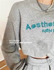 现货，卫衣加绒套装，女装卫衣/绒衫，F/TU