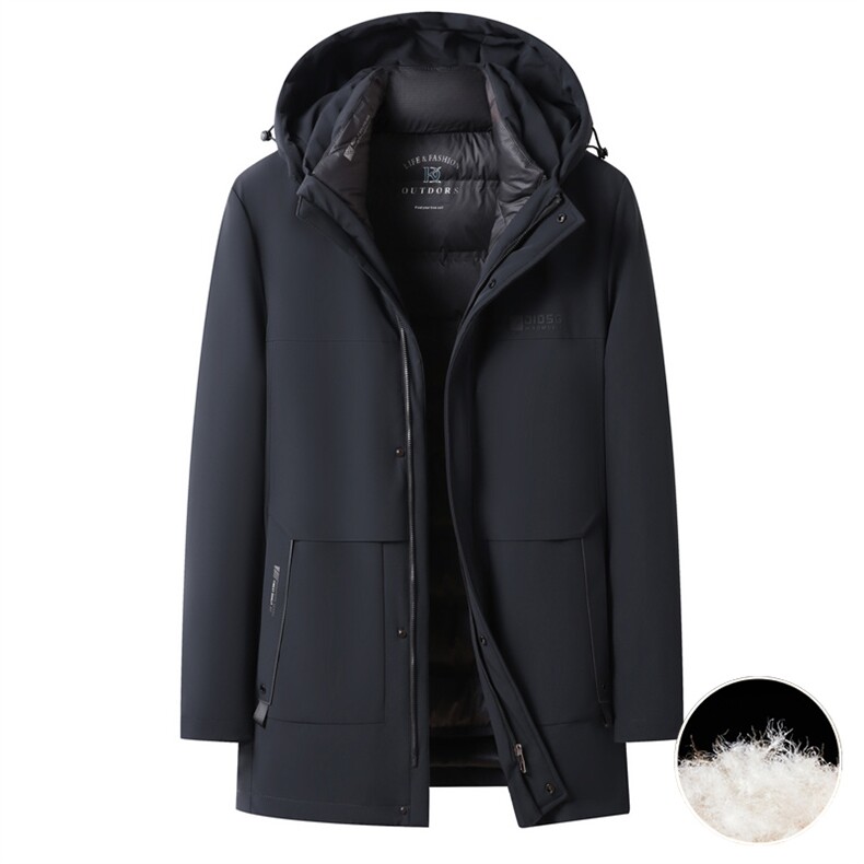 中年羽绒内胆派克服大衣男装一衣三穿拆卸羽绒内胆派克服羽绒服,男装羽绒服,钱塘723