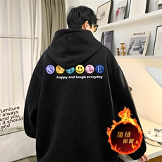 龙年卫衣冬季美式加绒加厚连帽卫衣外套DL1767常规特P35加绒特40，男装卫衣，电商A486