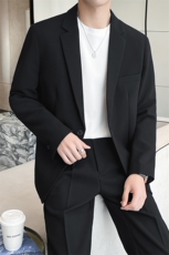 现货2025秋轻熟风套装男宽松西装外套TZ10P185可单卖西装125裤60，男装西服套装，电商B276A