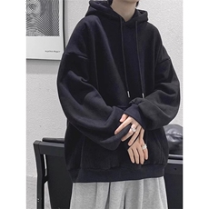 1506A/GS-3XL0/P39纯棉面料加绒华棉双层帽连帽卫衣大落肩版型，男装卫衣，星座1506A