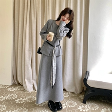 新品2026春装两件套小香风+半身裙2C116-6607-P199-K318，女装套装/套裙，2C116