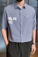 23年男士短袖衬衣A210-CS12-P55，男装T恤，电商A210