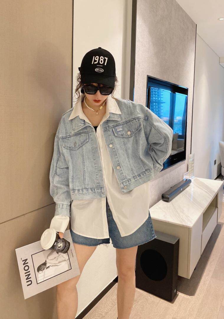 牛仔两件套，女装，OU XI NI 欧希倪