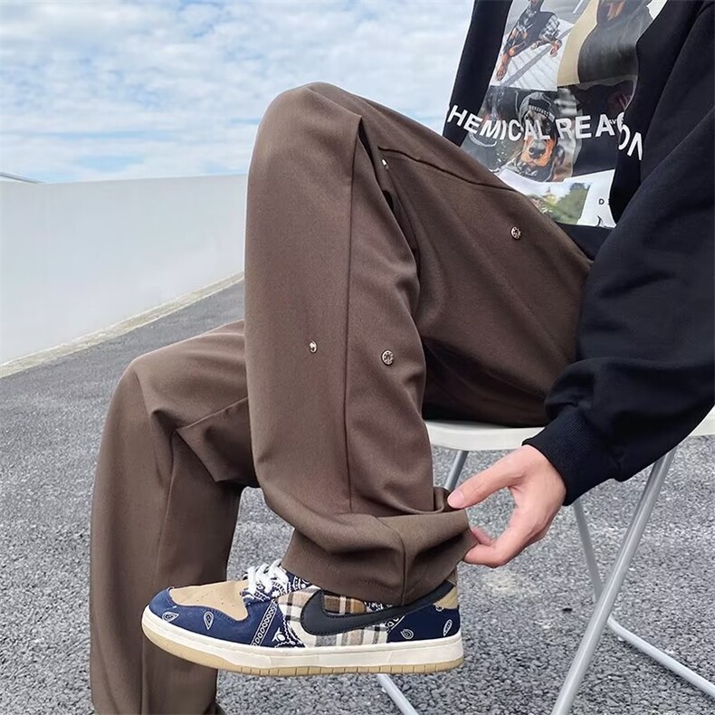 男春季新款时尚潮流休闲裤纽扣西裤ZD35P35,男装休闲裤,星座1116-2