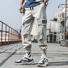 有报告潮流休闲束腿裤男士夏季休闲运动工装裤DS379T，男装休闲裤，电商A102